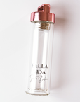 Luxe Glass Detox Water Bottle - Bella Vida SB | Luxury Clean Skincare with pink lid