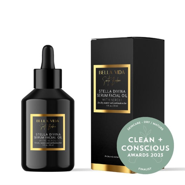 Finalist in the 2023 Clean & Conscious Beauty Awards in Australia: The Stella Divina Serum Facial Oil 